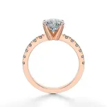 Pierścionek z dużym brylantem różowe złoto SBPZ_065